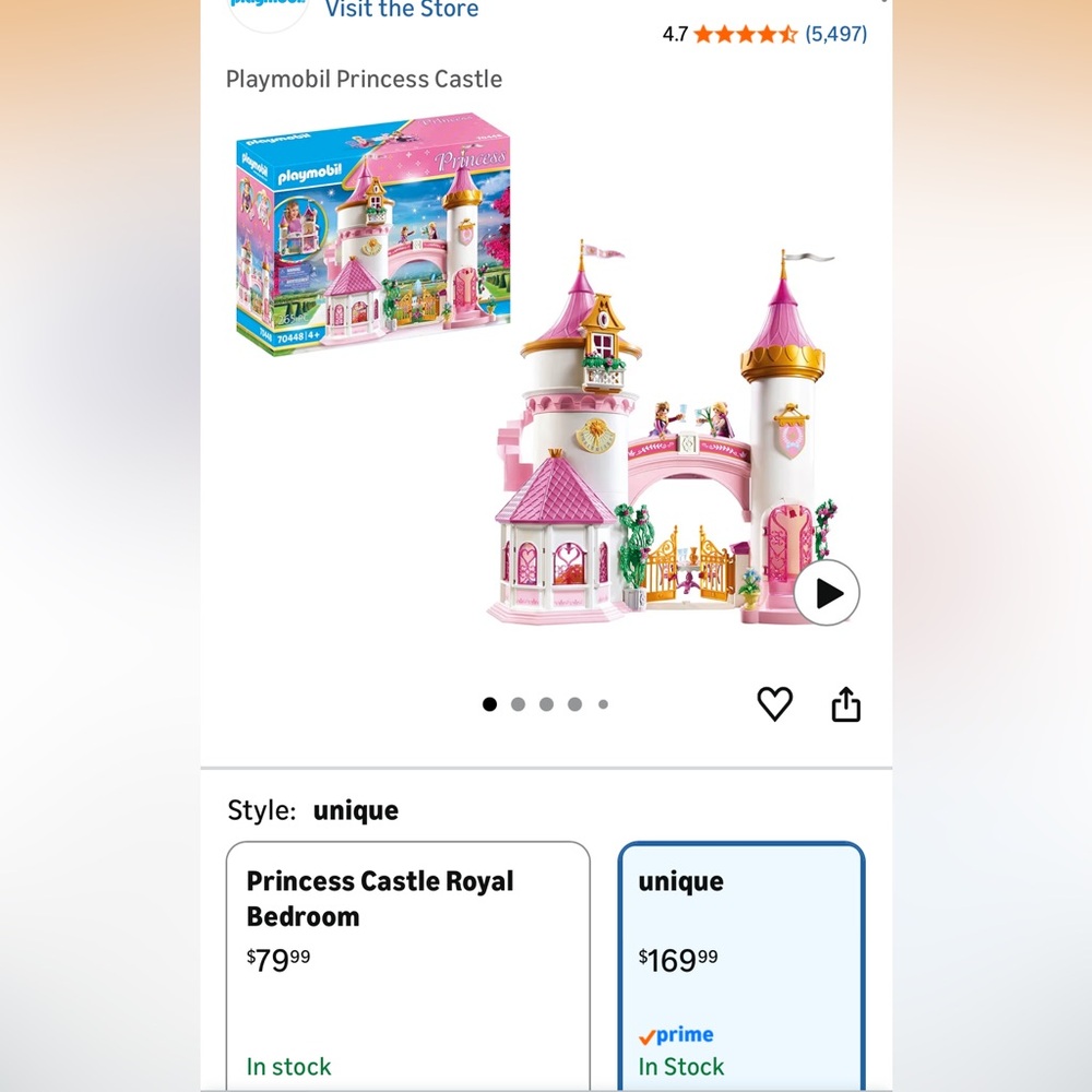 Playmobil princess castle